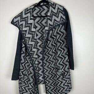 Vintage "VIP" Chunky two closure front sweater Size XL